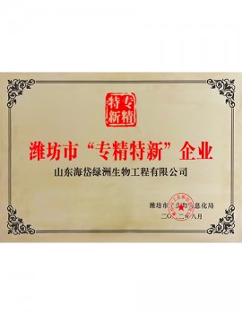 濰坊市“專(zhuān)精特新”企業(yè)